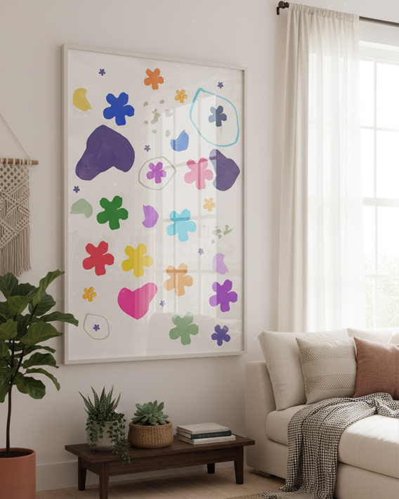 Child creating art in our atelier