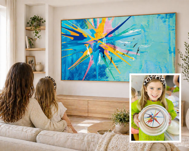 Professional children artwork design example